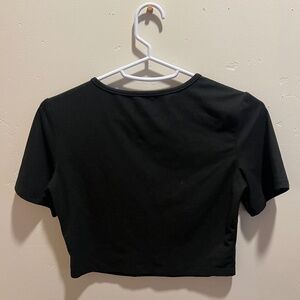 Black crop top